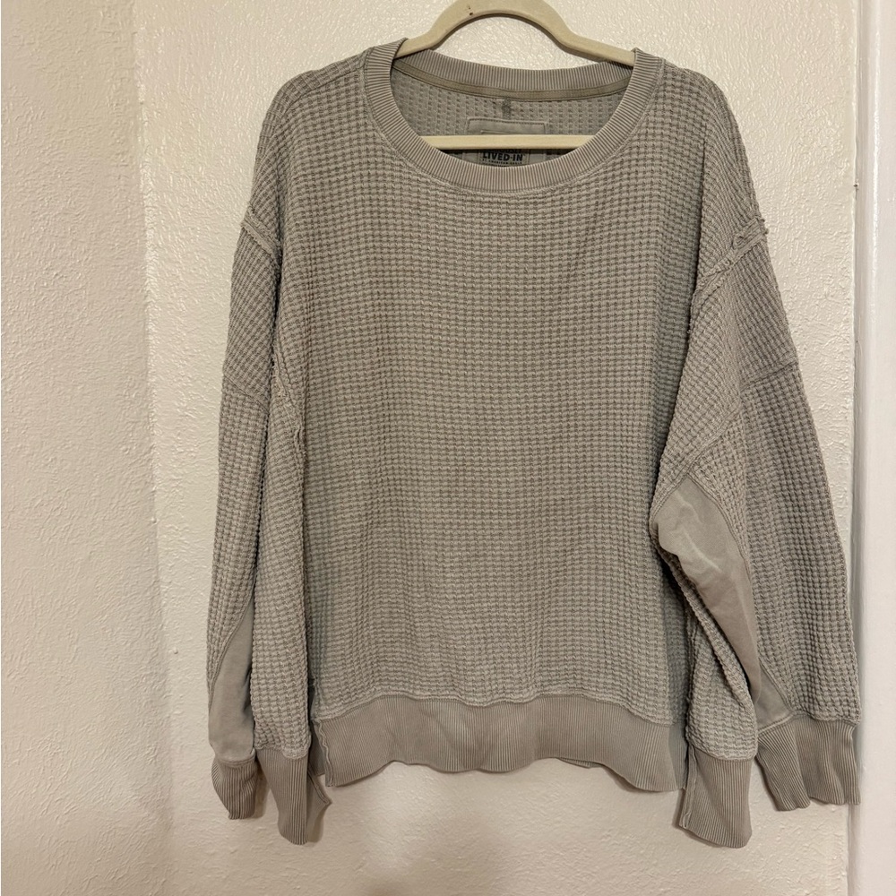 Lived In Aerie Waffle Sweatshirt